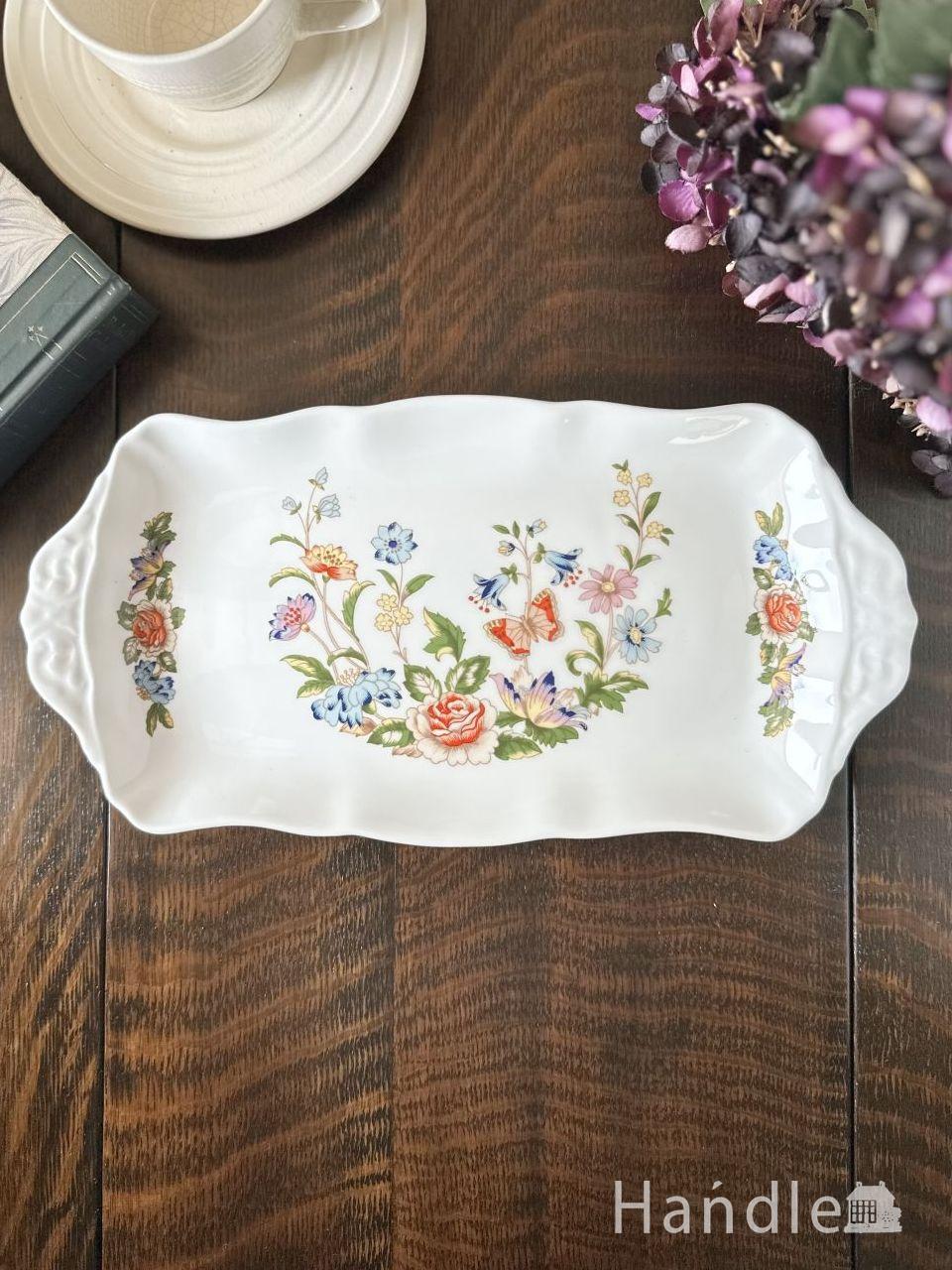 エインズレイのおしゃれなサンドイッチプレート、COTTAGE GARDEN