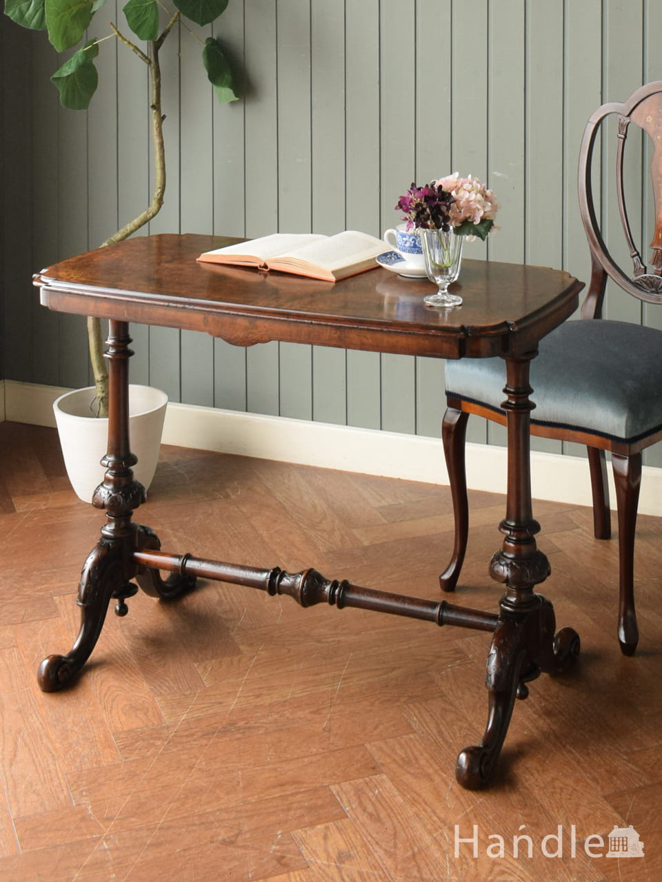 1920年代のアンティーク家具、イギリスのバタフライテーブル(j-1263-f