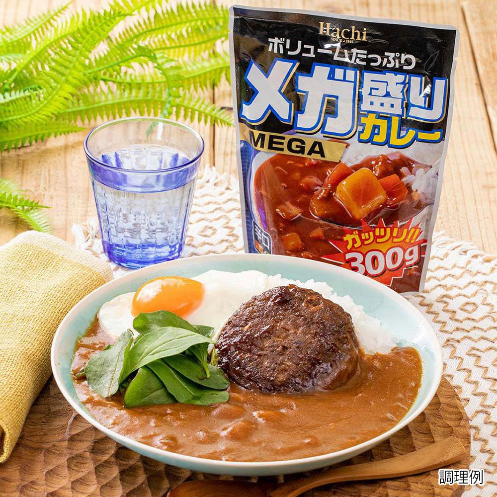 ボリュームたっぷり！】メガ盛りカレー 辛口／レトルトカレー 1人前