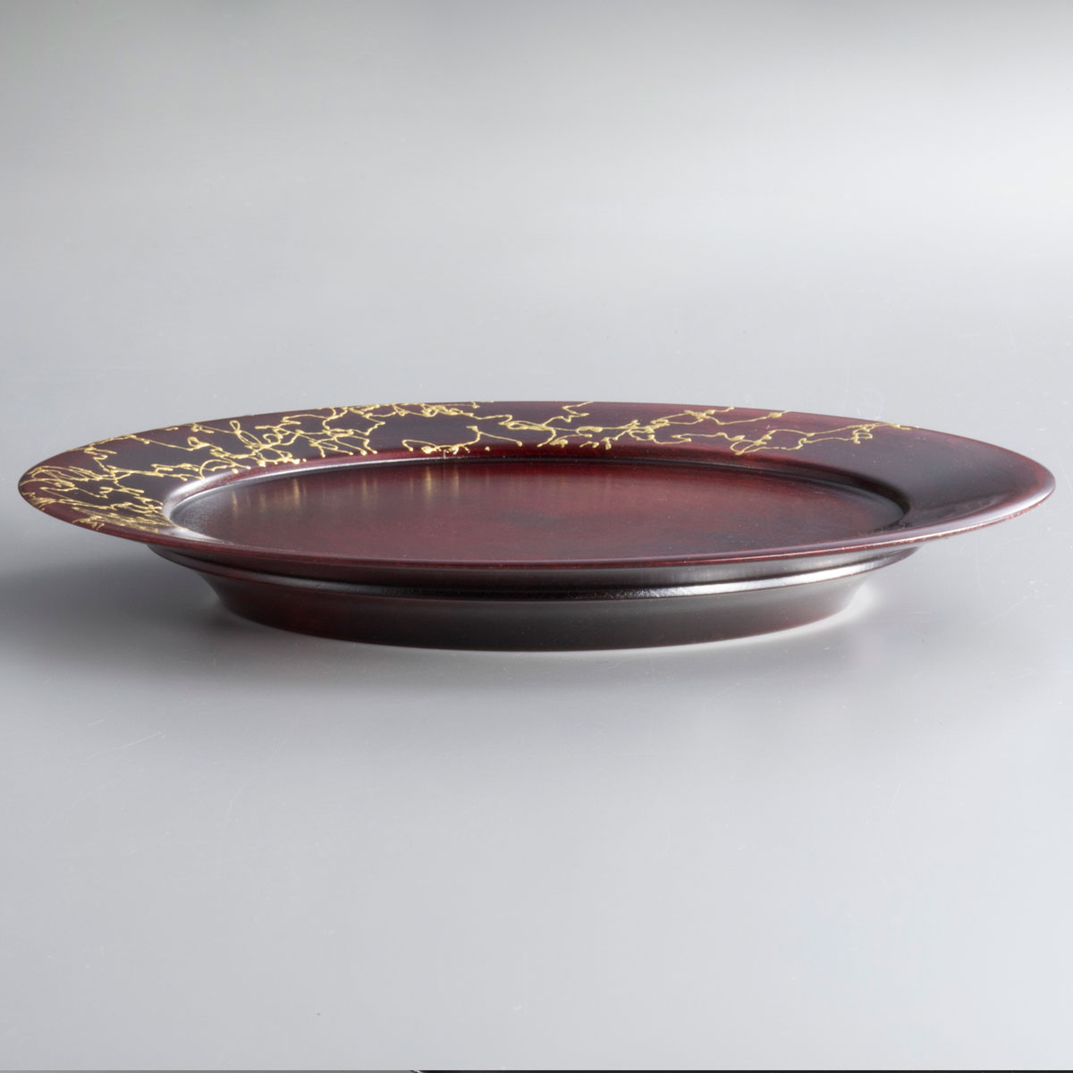 箔一 hakuichi 金箔 金沢箔 金沢 工芸品 金糸 漆プレート(L)(赤)
