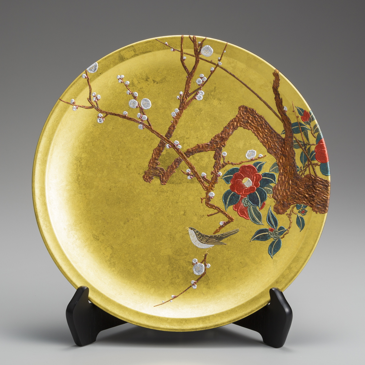 箔一 hakuichi 金箔 金沢箔 金沢 工芸品 飾り皿 風神雷神