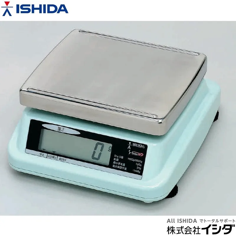 ㈱イシダ イシダ 検定付 防水 デジタルはかり S-boxWP 3kg 両面表示の