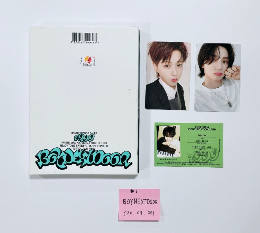 Boynextdoor “19.99” - Hand Autographed(Signed) Promo Album [24.9