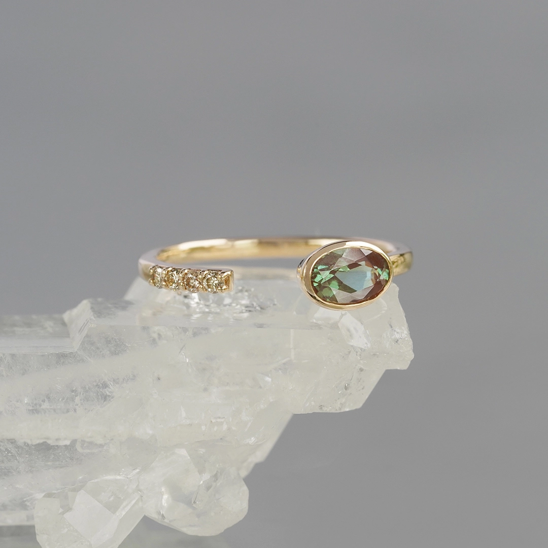 Color change andesine ring /カラーチェンジ・アンデシン | Hariqua