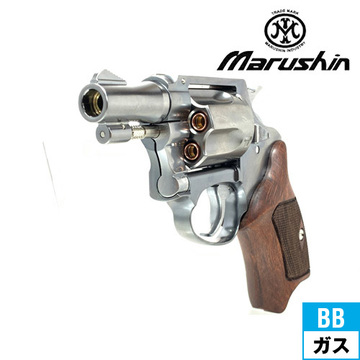 マルシン ポリスリボルバー 51ミリ銃身 Xカート ハーフチェッカー木製