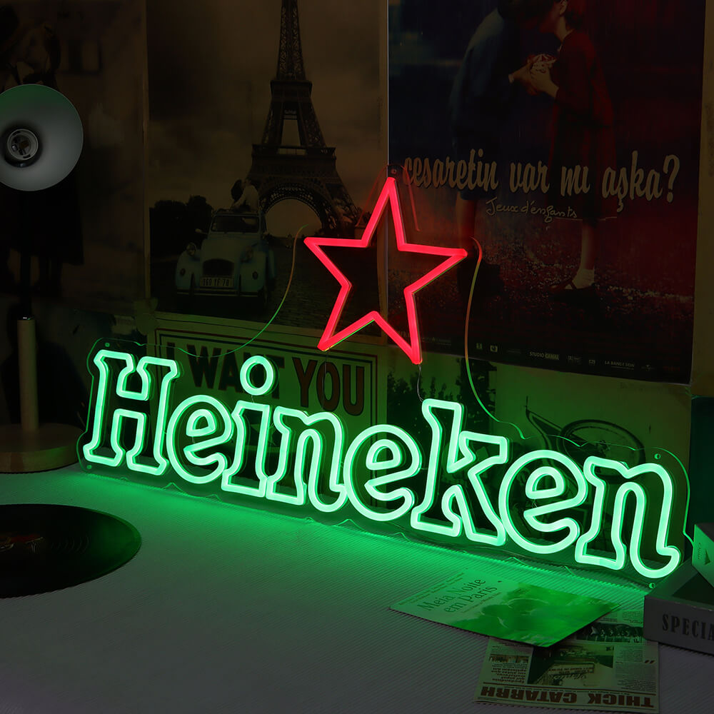 Heineken Beer Logo | Bar Led Neon Sign | HDJSign