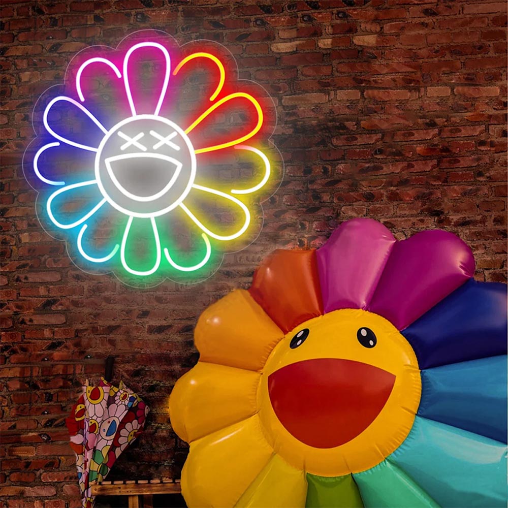 HDJSign - Takashi Murakami Flower Anime Neon Sign