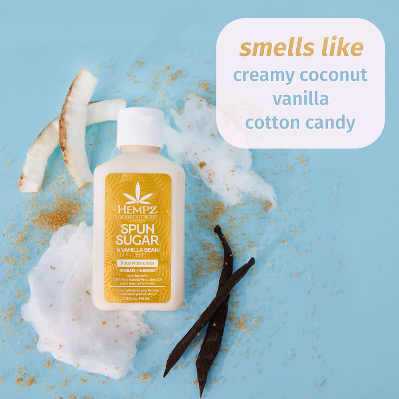 Hempz Travel-Size Spun Sugar & Vanilla Bean Herbal Body
