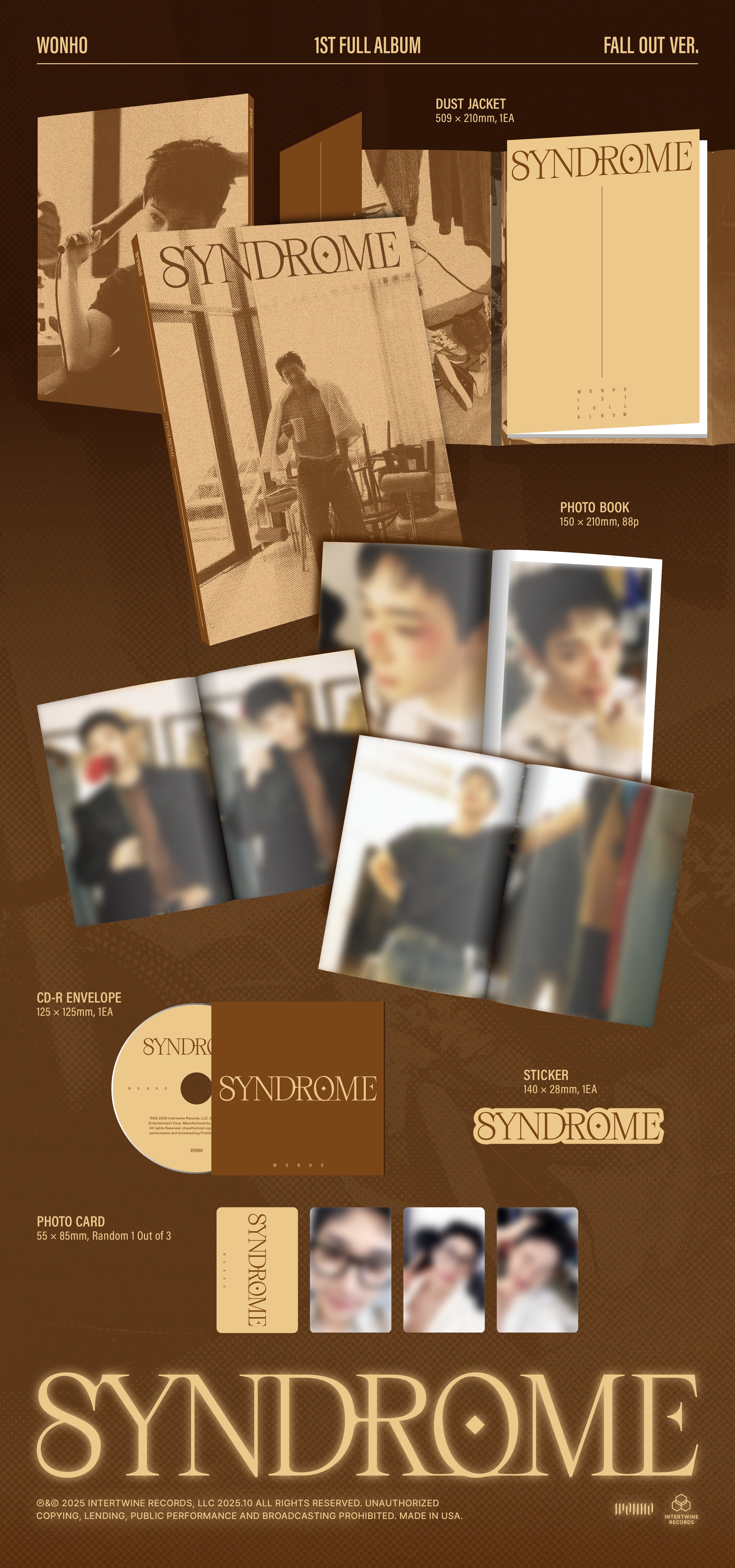 11/5 LA FANSIGN] WONHO - SYNDROME – hello82.shop