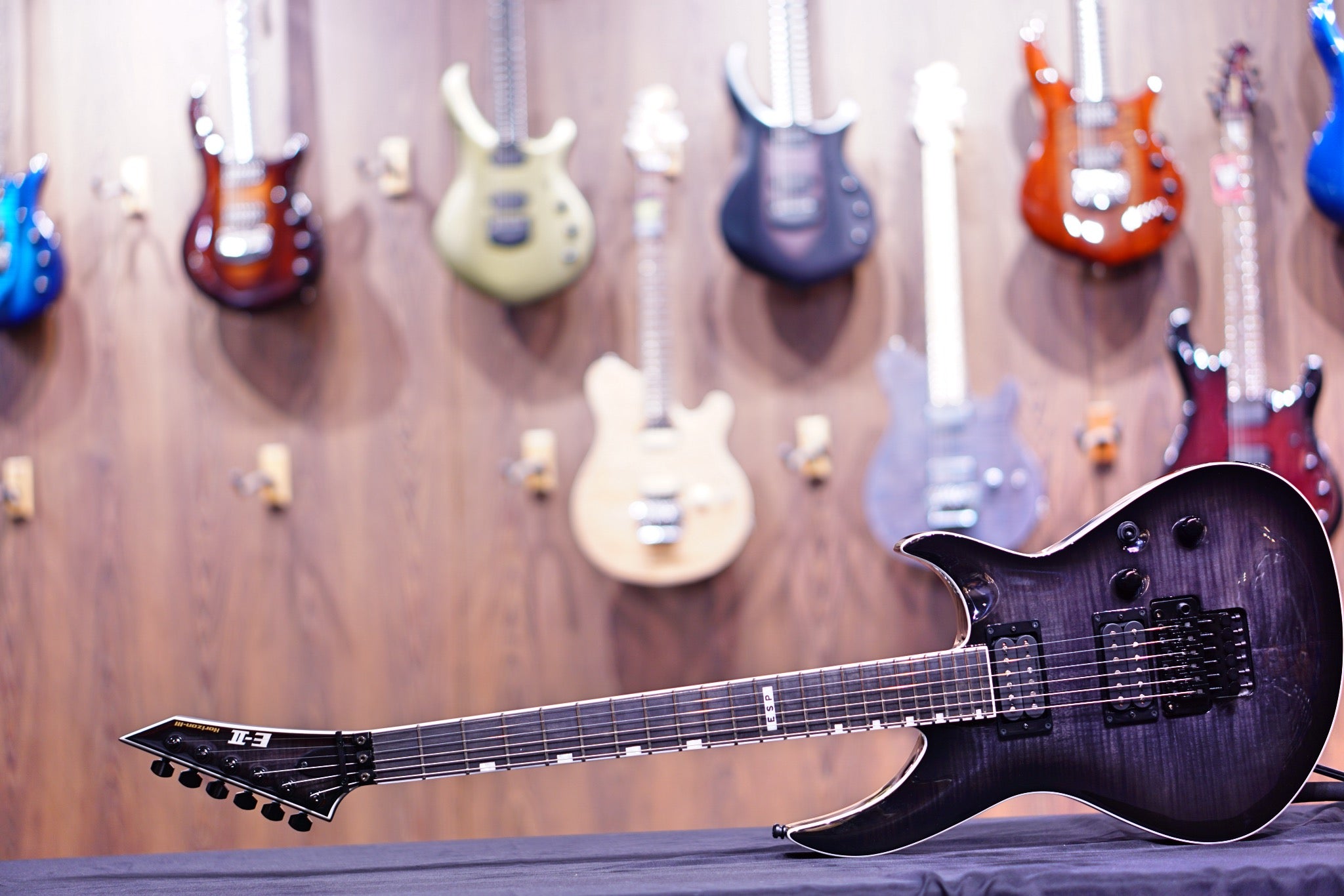 ESP E-II HORIZON-III FR SEE THRU BLACK SUNBURST ES0730213