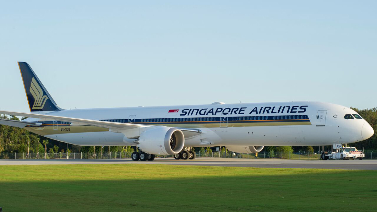 シンガポール航空 ボーイング787-10 フラップダウン仕様 み*る様