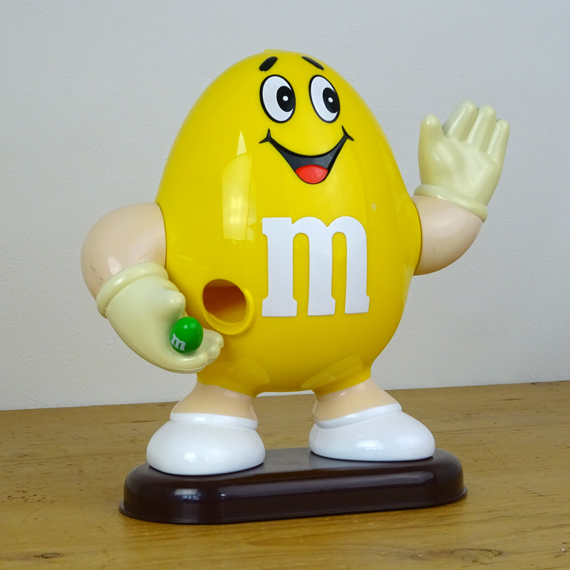 ヴィンテージ M&M イエロー チョコレート ディスペンサー
