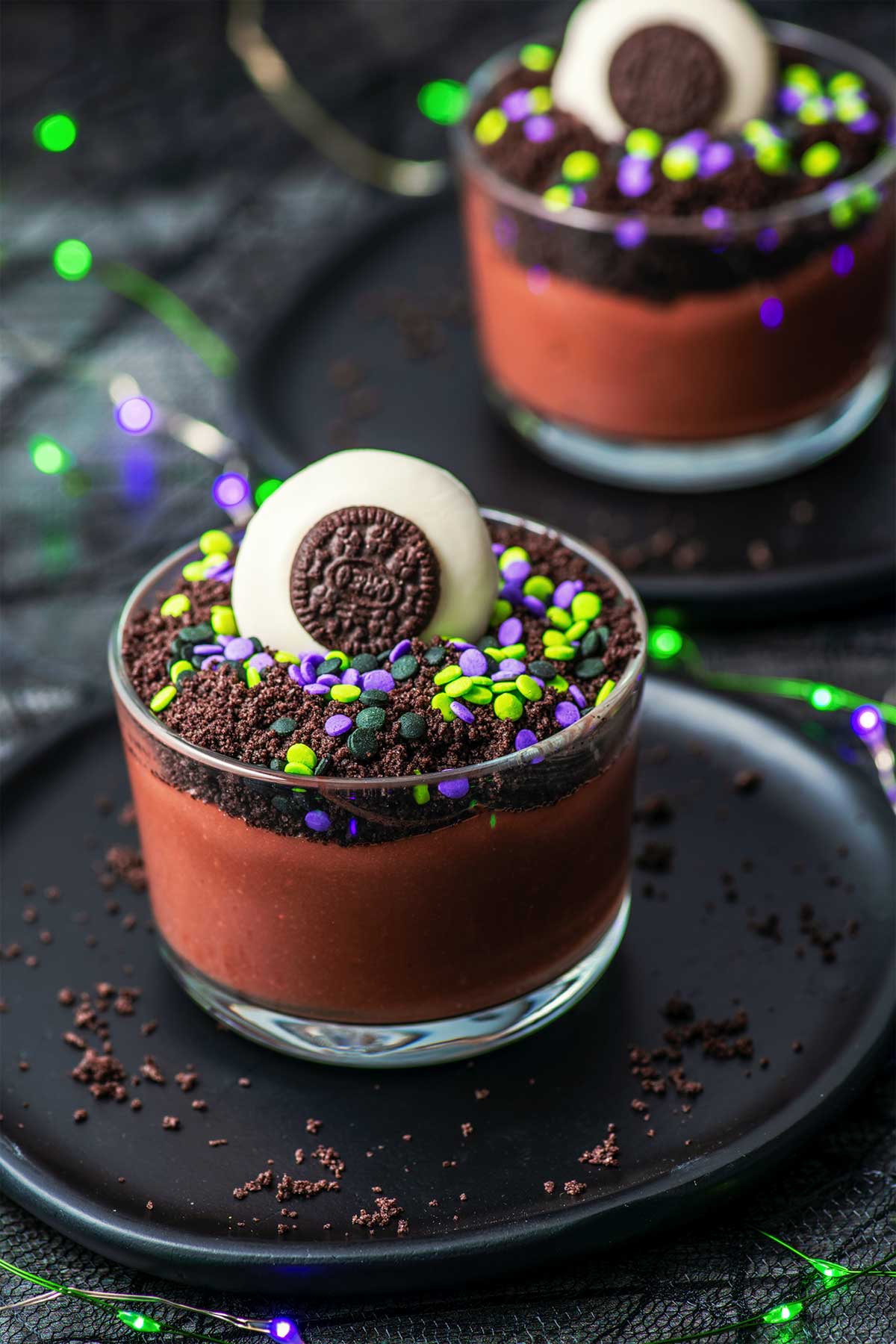 Monster Eye Pudding Cups - Homemade Hooplah