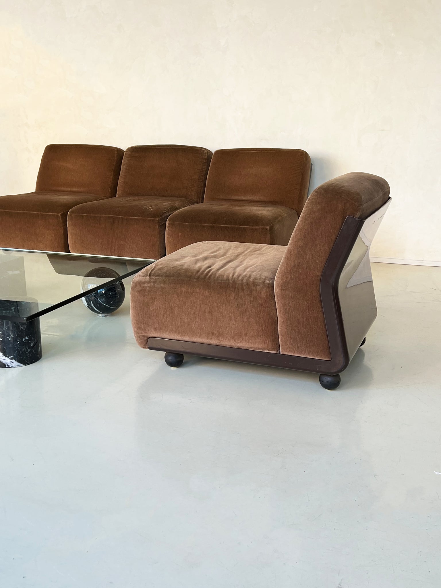 1970s Mario Bellini Amanta 24 Modular Sofa Set for B&B Italia