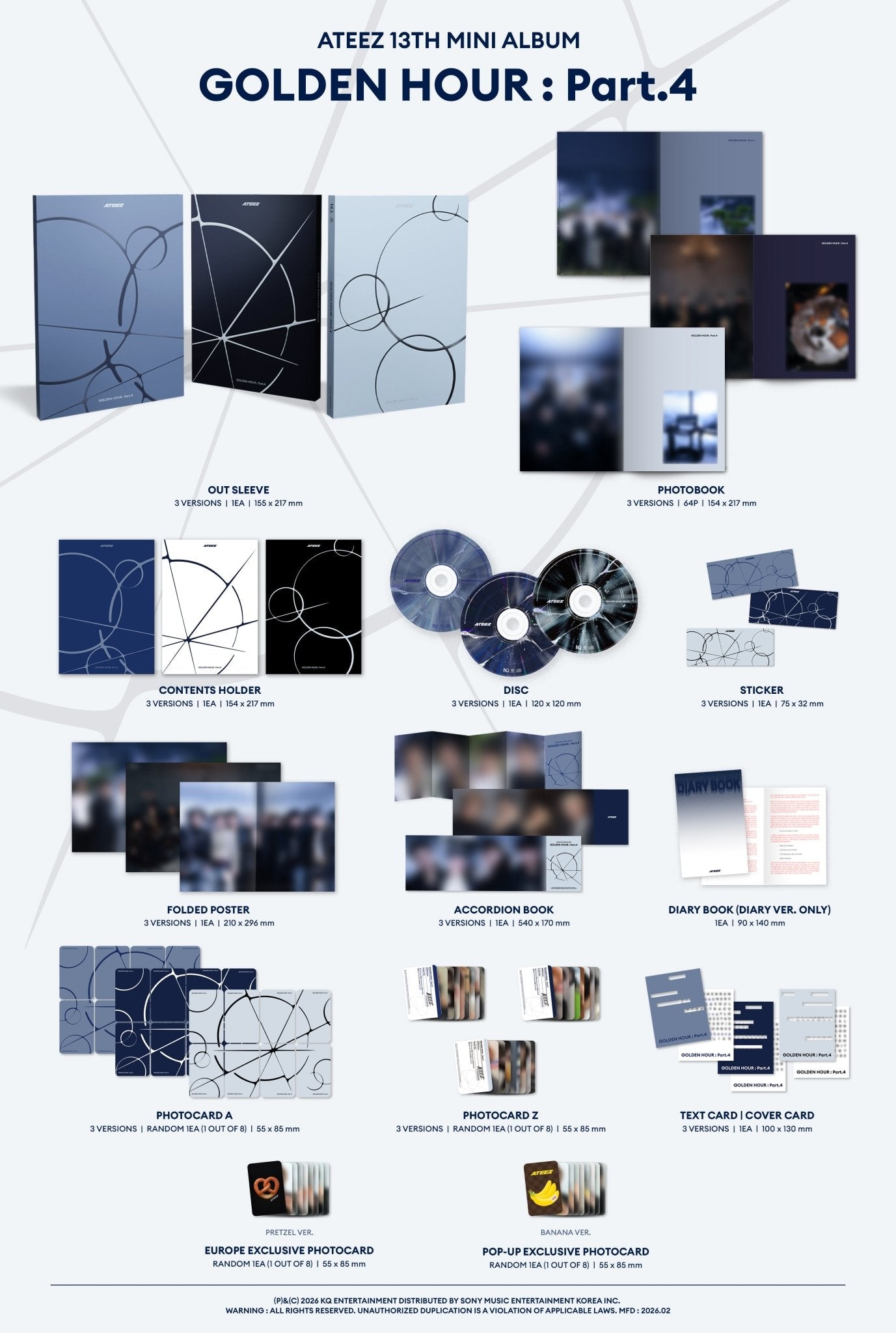 Hello82 POP-UP Exclusive: ATEEZ GOLDEN HOUR : Part.4 (Photobook