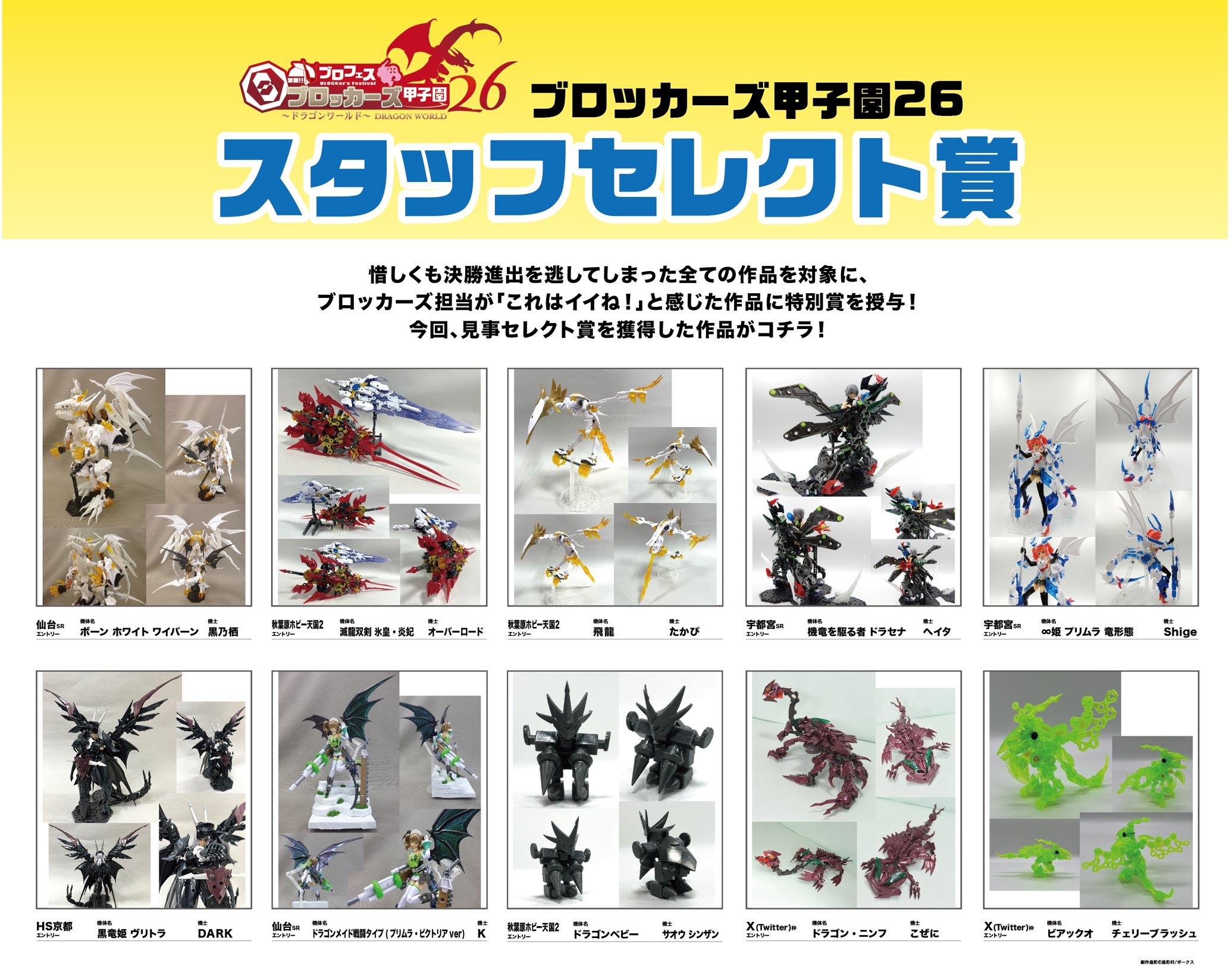 ブロフェス！激闘!! ブロッカーズ甲子園26“ドラゴンワールド”スタッフ
