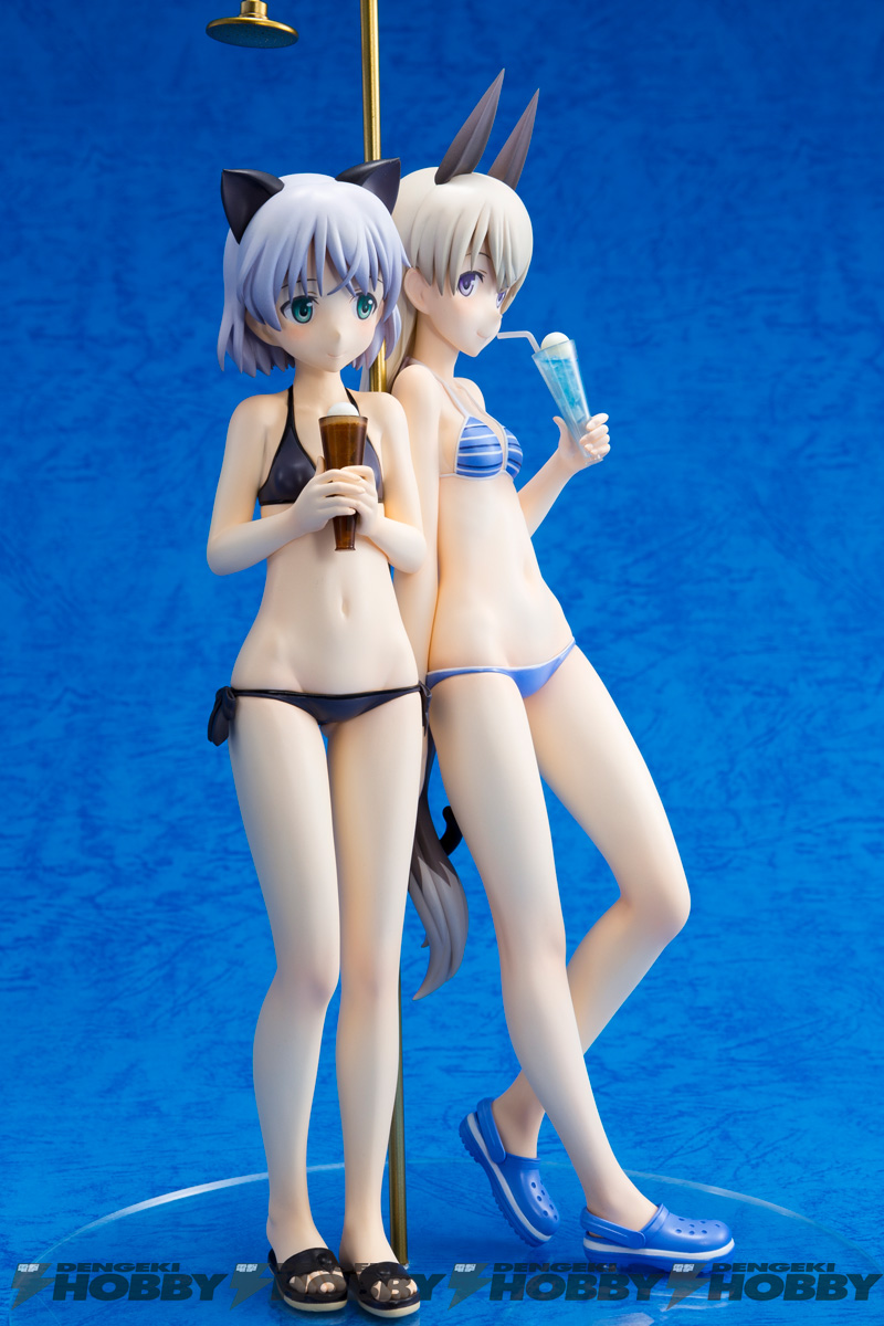 ストライクウィッチーズ』サーニャ＆エイラ 水着Ver.の彩色見本を