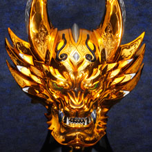 黄金に輝く『牙狼＜GARO＞』の実寸大頭部プロップ出現！ | 電撃ホビー