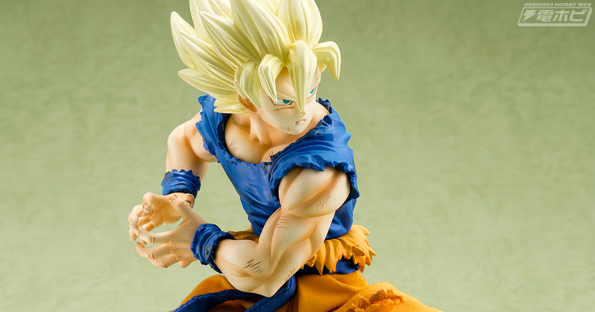 ドラゴンボール』孫悟空がかめはめ波を放つ直前の力強い姿でメガハウス