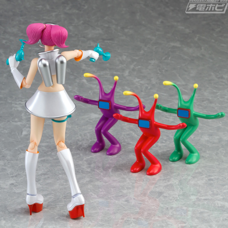 スペースチャンネル5』新人リポーター・うららがモロ星人とともにfigma
