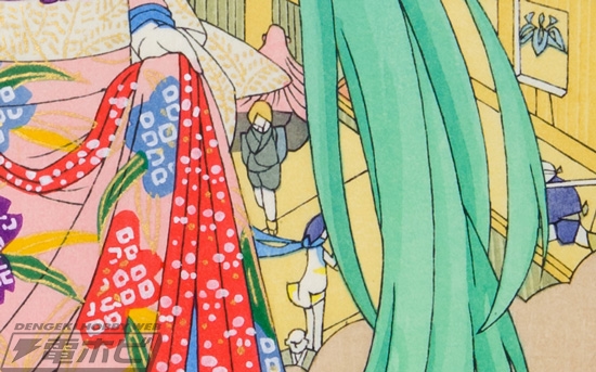 限定100枚】初音ミクの浮世絵・第三版が予約開始！高級和紙に45回摺り
