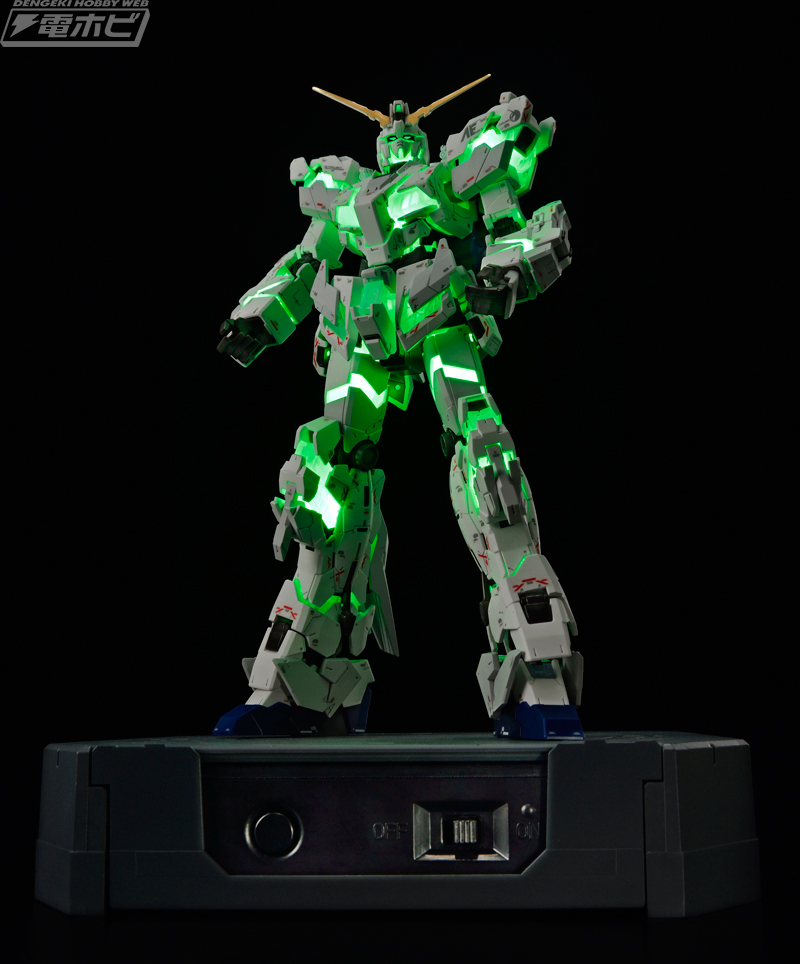 フレームが光る！限定ガンプラ「RG ユニコーンガンダム （ライティング