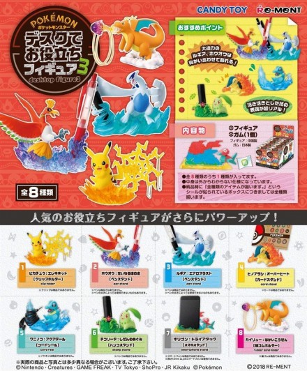 ポケモンデスクでお役立ちフィギュア」第3弾がAmazonで予約受付中