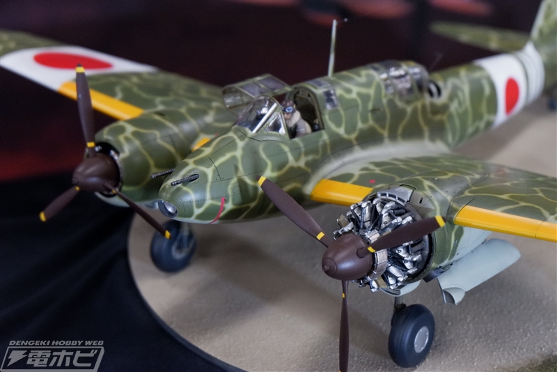 SWS 1/32「屠龍 キ45改甲/丙」や1/32「ヘンシェル Hs 129」が展示