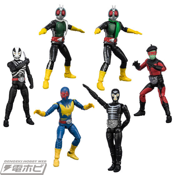 食玩「SHODO仮面ライダーVS」シリーズにショッカーだらけのアソートが