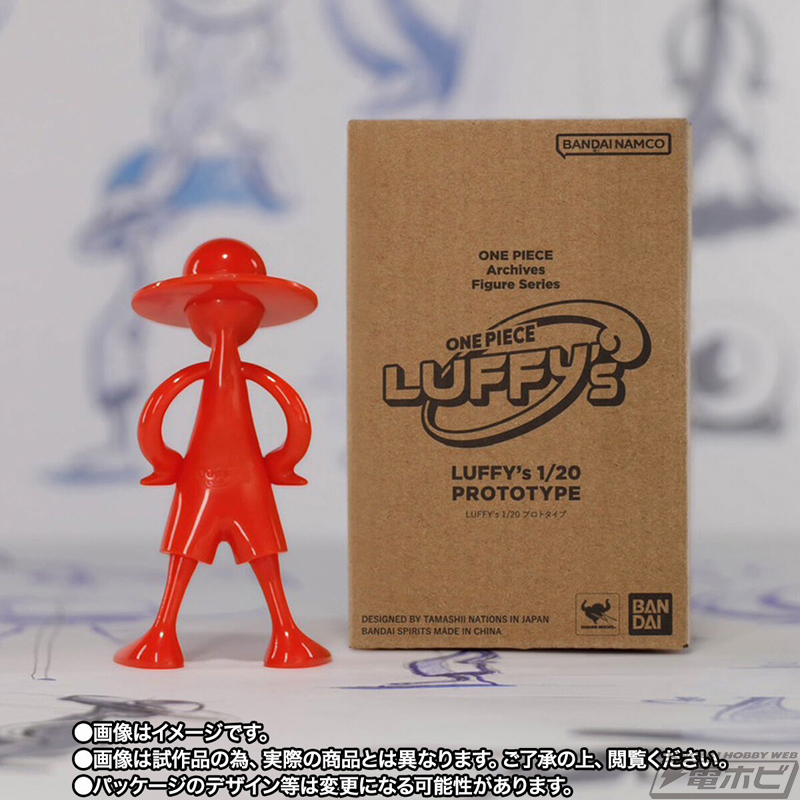 ONE PIECE』のロゴをヒントに導き出されたデザインのフィギュア