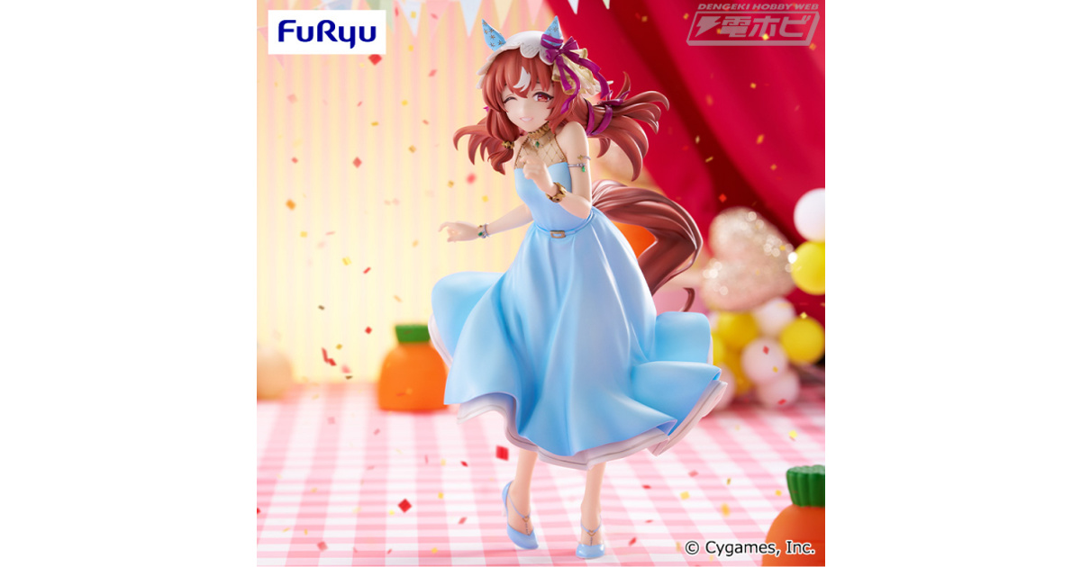 華やかなライトブルーのパーティードレスが可憐！『ウマ娘 プリティー