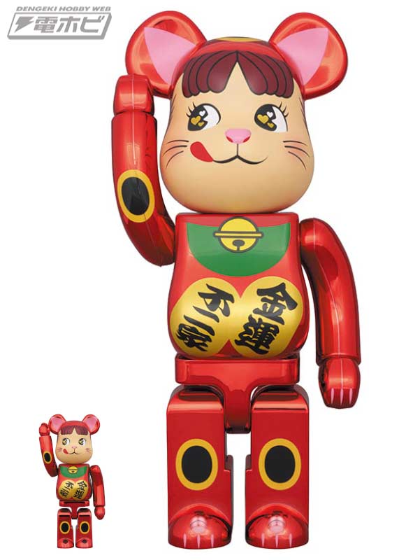 招き猫ペコちゃんの新作BE@RBRICK（ベアブリック）が100％＆400％の2