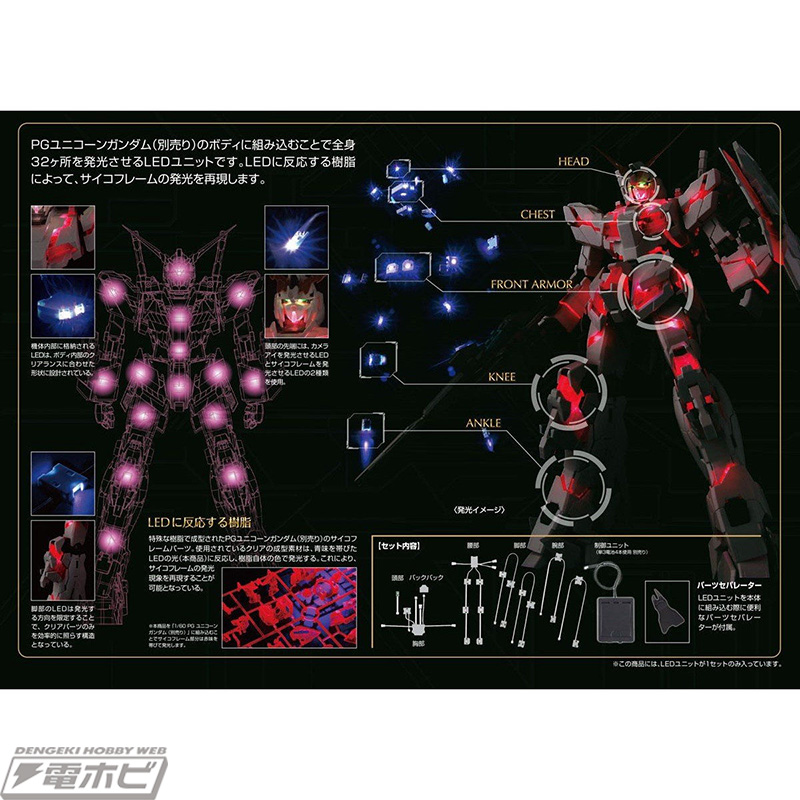 サイコフレームの発光をパーフェクトシリーズで再現！「PG RX-0