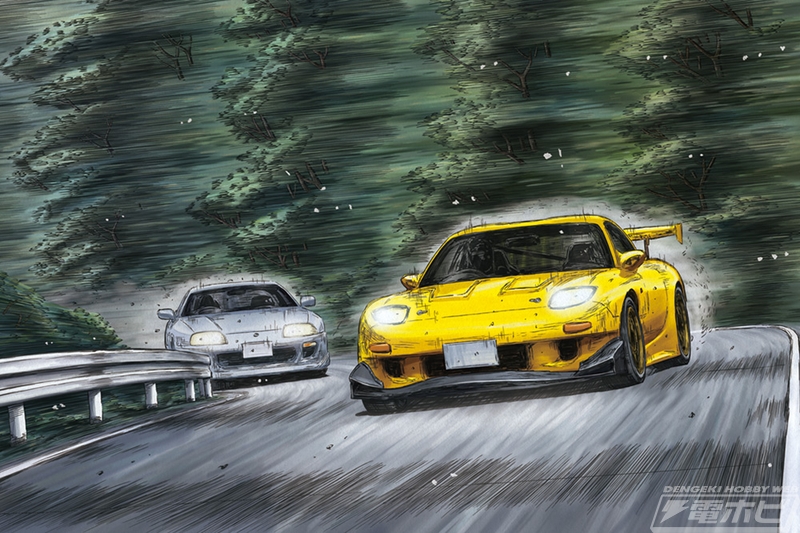 アオシマの「頭文字D」シリーズに「AE86 トレノ」と「FD3S RX-7」が