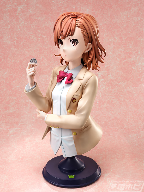 とある科学の超電磁砲T』御坂美琴の等身大胸像フィギュアが登場