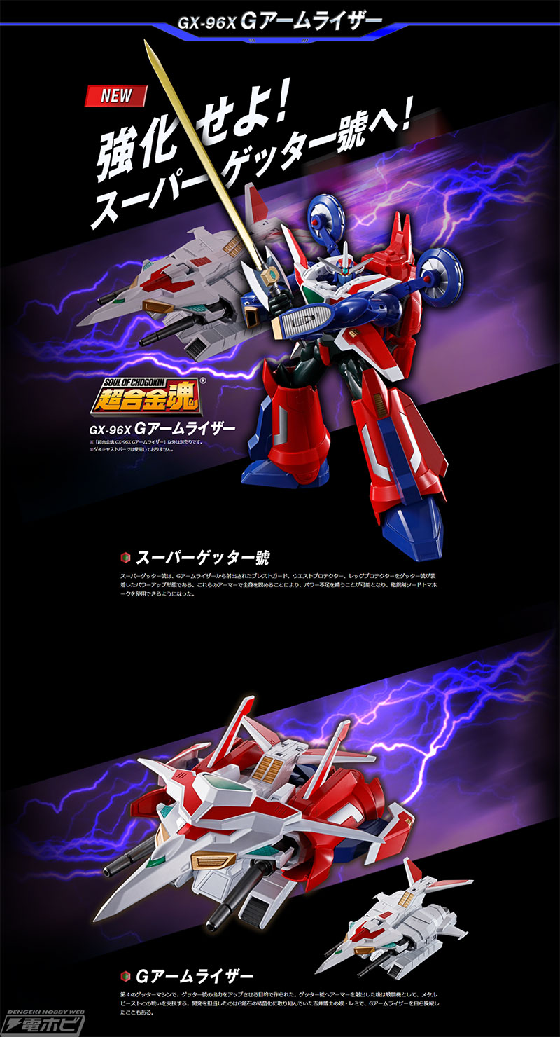 別売りアイテムと組み合わせてスーパーゲッター號を再現可能