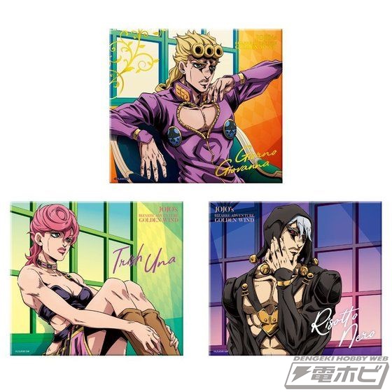 ジョジョの奇妙な冒険 黄金の風』より、キャンバス風素材に描き下ろし