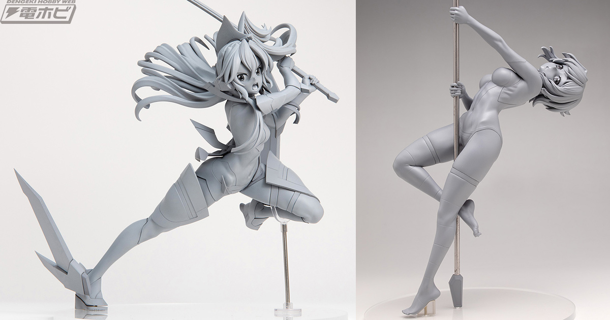 戦姫絶唱シンフォギア』風鳴翼、ギアインナー姿の暁切歌フィギュアの