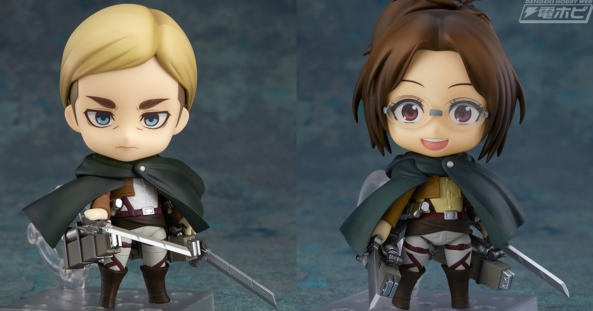 進撃の巨人』ねんどろいど エルヴィン・スミス、ハンジ・ゾエ