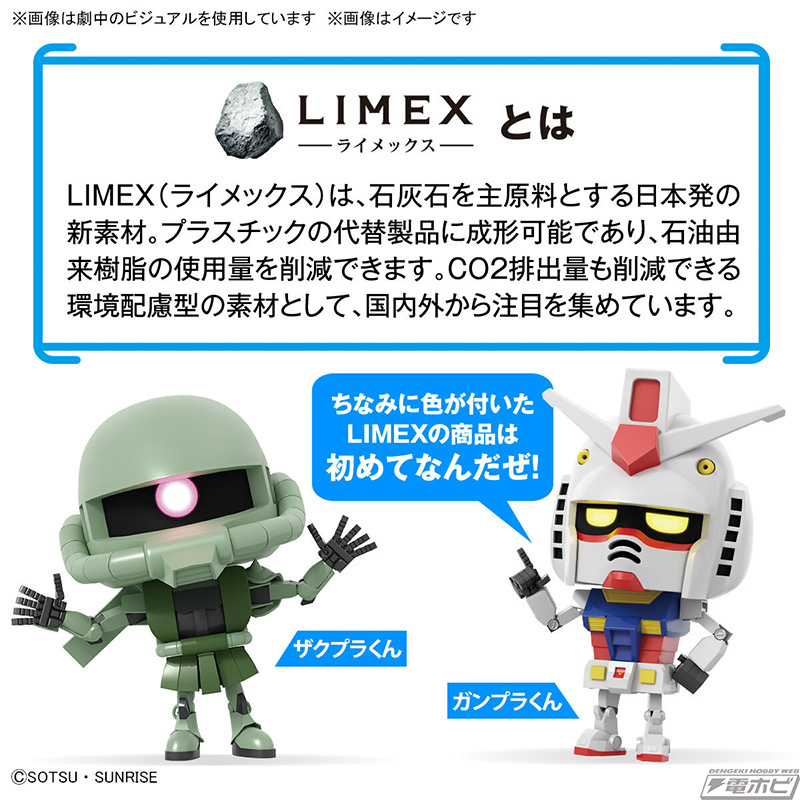 選択式でランナー状態でもディスプレイが可能！「1/1 ガンプラくんDX