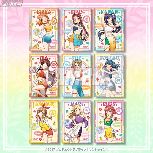 ラブライブ！サンシャイン!!』Aqoursメンバーの水着イラストの