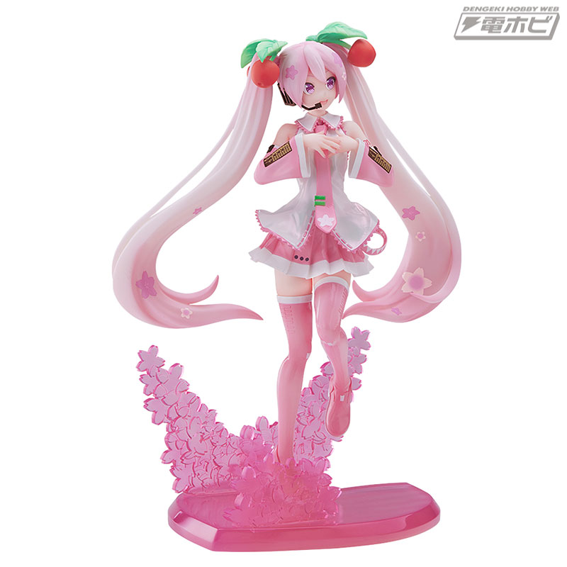 KEI氏デザインの「桜ミク」がプライズフィギュア化！桜カラーで春の