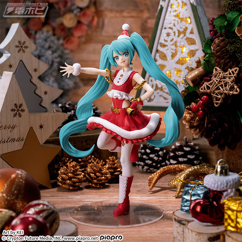 初音ミク」が2023年もクリスマスをお祝い♪2種のぬいぐるみと