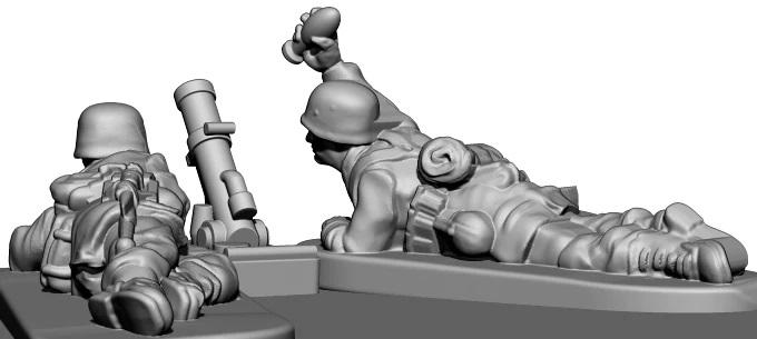 196 x WWII German FallschirmJager--1:144 scale (unpainted plastic