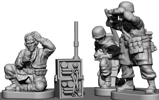 196 x WWII German FallschirmJager--1:144 scale (unpainted plastic