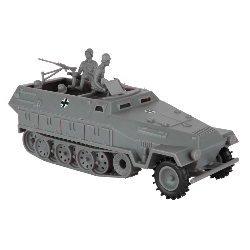 54mm CTS WW2 German Hanomag Halftrack 5pc Gray - BMC-67335