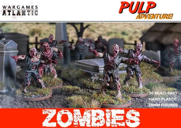 28mm Zombies--30 multi-part hard plastic figures - WAAPA001