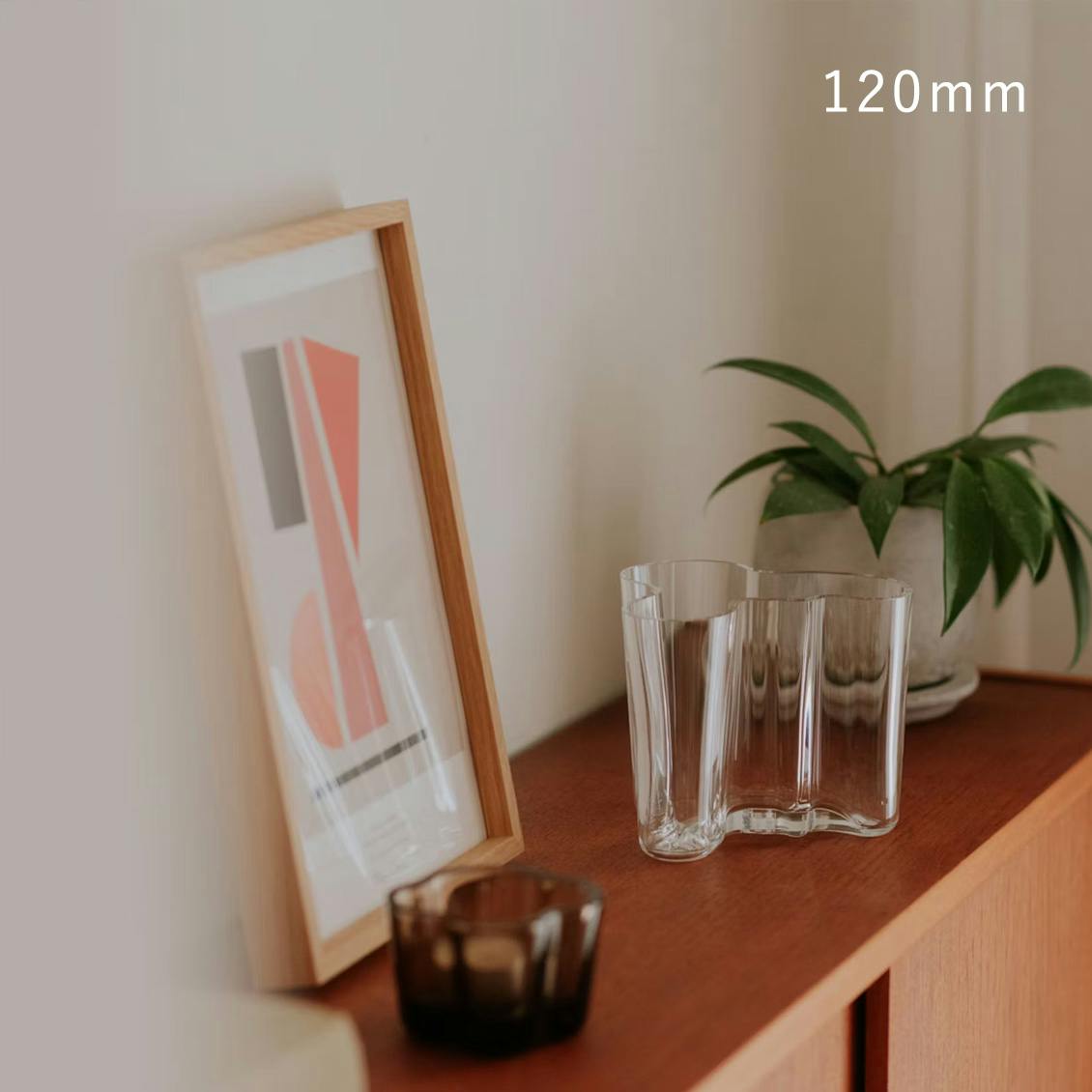 iittala/イッタラ/Alvar Aalto/アルヴァ・アアルト/ 花瓶 95mm クリア