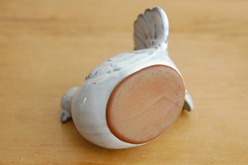 デンマークで見つけた陶器の小鳥オブジェ（ホワイト） - 北欧、暮らし