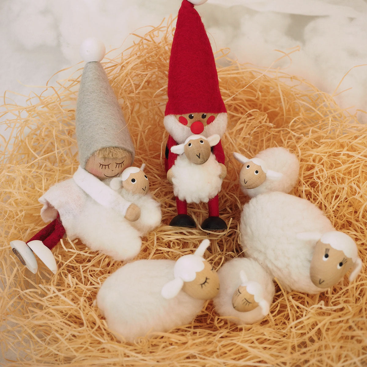 NORDIKA nisse ノルディカ ニッセ クリスマス 木製人形 ( 子ひつじ